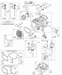 Cylinder Oil Crankshaft Sump Cam Piston Gaskets Diagram and Parts List for  Briggs and Stratton Engine